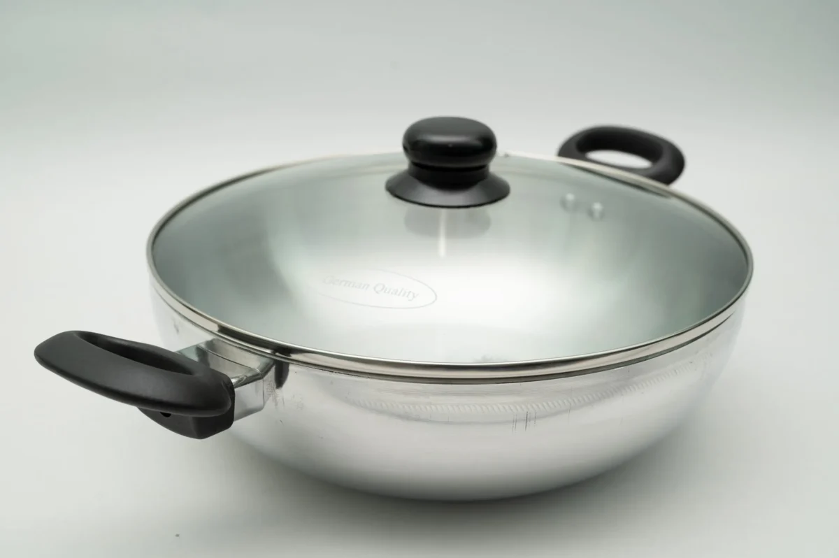 Aluminium Karai with Glass Lid - Image 5